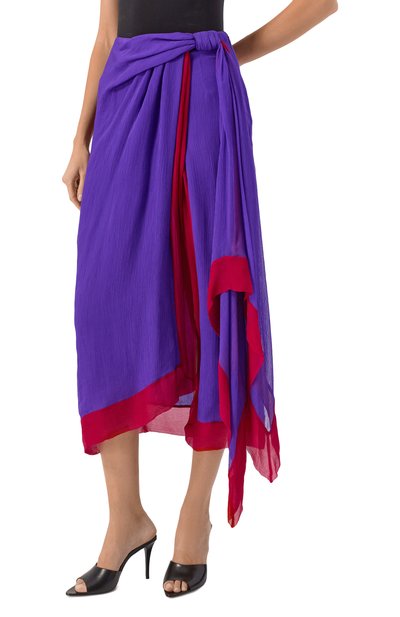 Шелковая юбка VALENTINO, арт. 7B3RADH5/9A6, фото 3