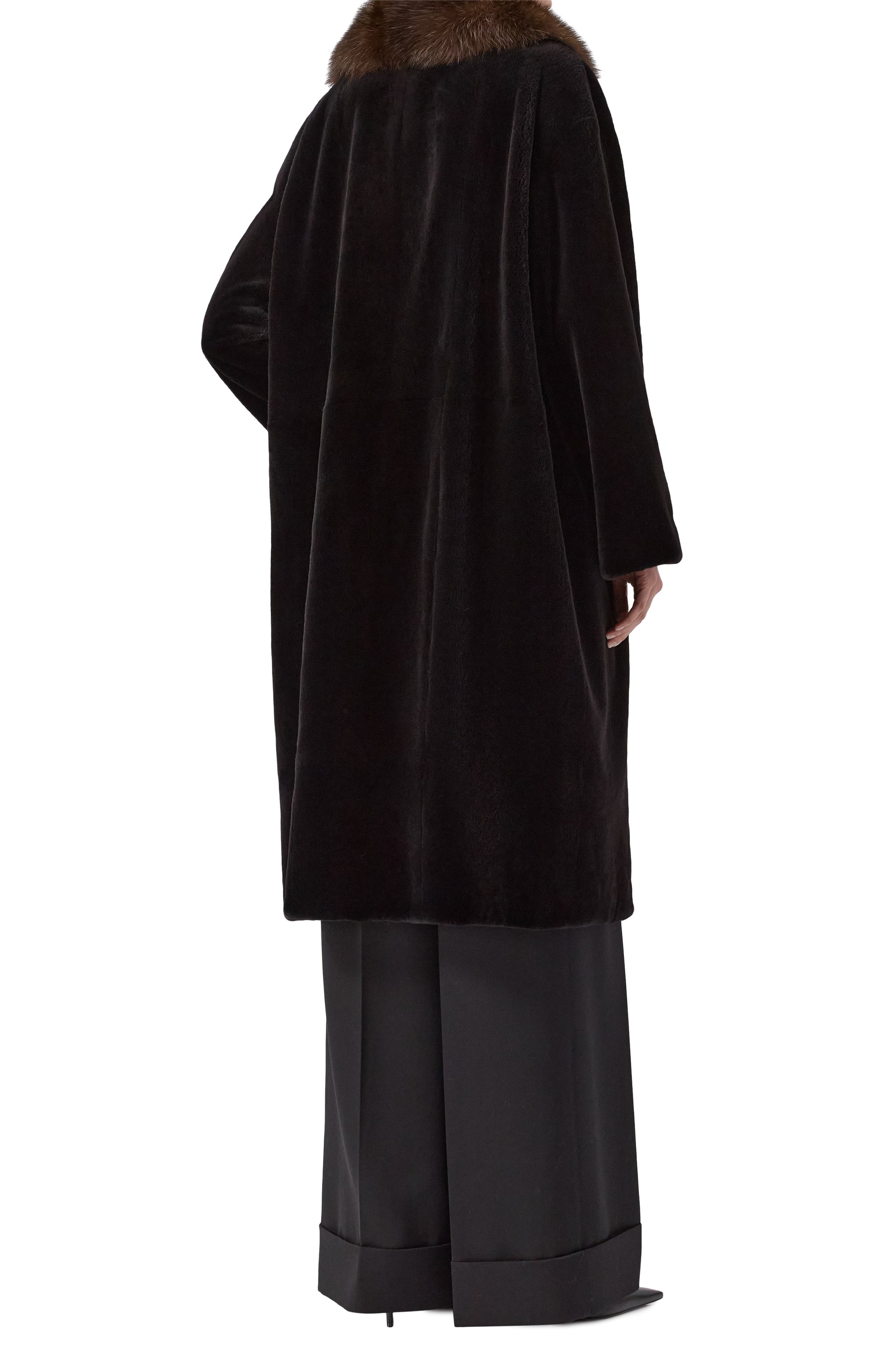 Шуба из норки с воротником из соболя VICTORIA KUSENKOVA, арт. 701513502447, фото 4