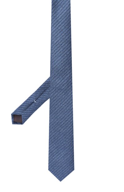 Шелковый галстук CANALI синего цвета по цене 21450 руб., арт. 18/HJ04516, фото 3 Шелковый галстук CANALI, арт. 18/HJ04516, фото 3