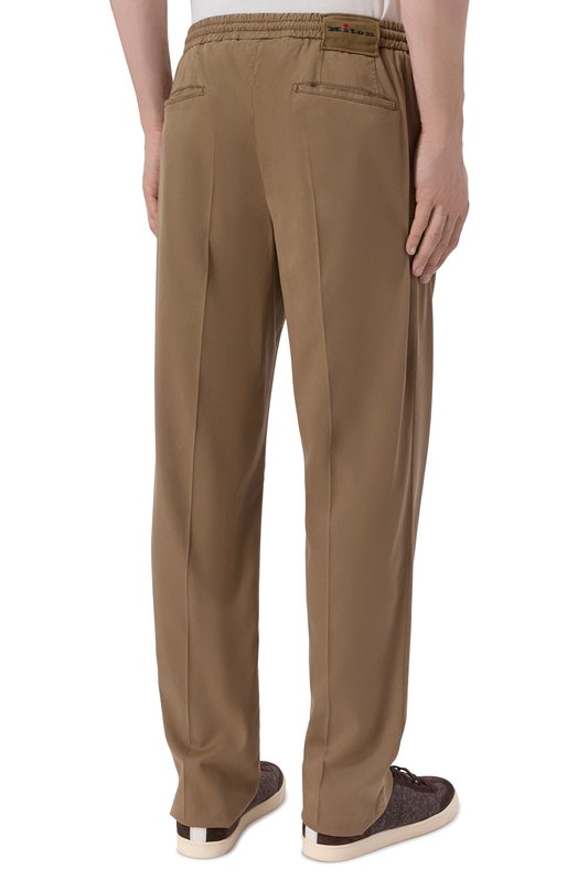 Брюки из лиоцелла Kiton UP1LACRK0609H Коричневый  UP1LACRK0609H Фото 4