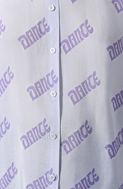 Рубашка из вискозы ACNE STUDIOS голубого цвета по цене 54500 руб., арт. AC0067, фото 5 Рубашка из вискозы ACNE STUDIOS, арт. AC0067, фото 5