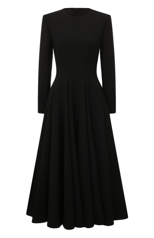 Шерстяное платье Valentino 5B0VAD458WM Чёрный 5B0VAD458WM