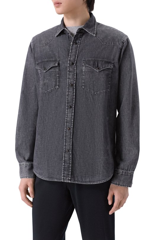 Джинсовая рубашка MVST M-C0DY B082 Серый  M-C0DY B082 Фото 3