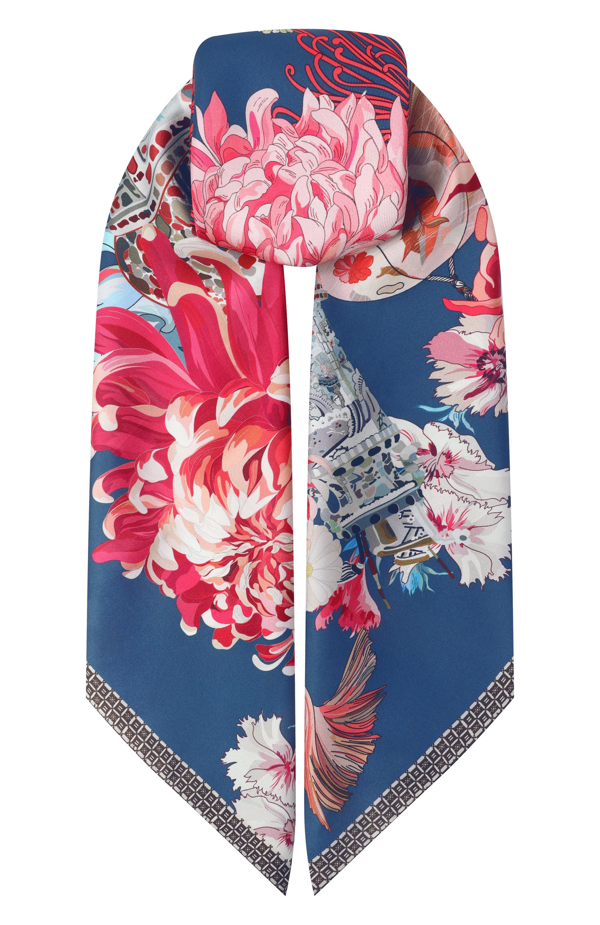 Шелковый платок about flowers and travel RADICAL CHIC, арт. 710992.07.02, фото 1
