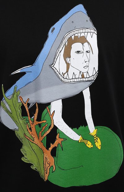 Хлопковая футболка BURBERRY, арт. 8040680, фото 5