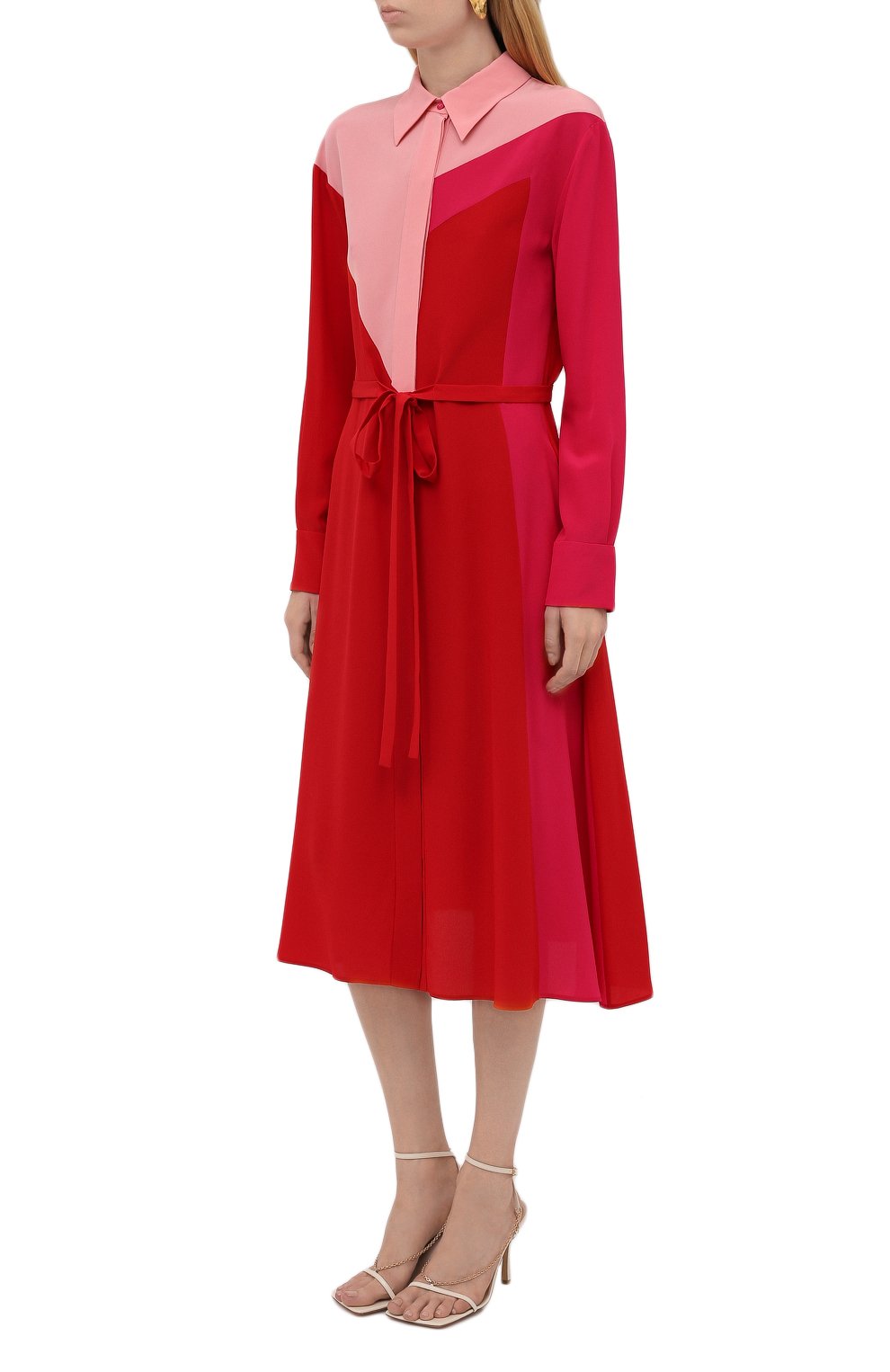 Шелковое платье STELLA MCCARTNEY красного цвета по цене 181000 руб., арт. 603675/SY206, фото 3 Шелковое платье STELLA MCCARTNEY, арт. 603675/SY206, фото 3