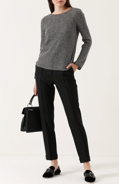 Шерстяной пуловер GIORGIO ARMANI разноцветного цвета по цене 87250 руб., арт. 6YAM71/AJEHZ, фото 2 Шерстяной пуловер GIORGIO ARMANI, арт. 6YAM71/AJEHZ, фото 2