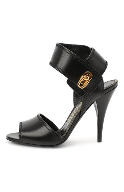Кожаные босоножки TOM FORD, арт. W2687T-LSP002, фото 3