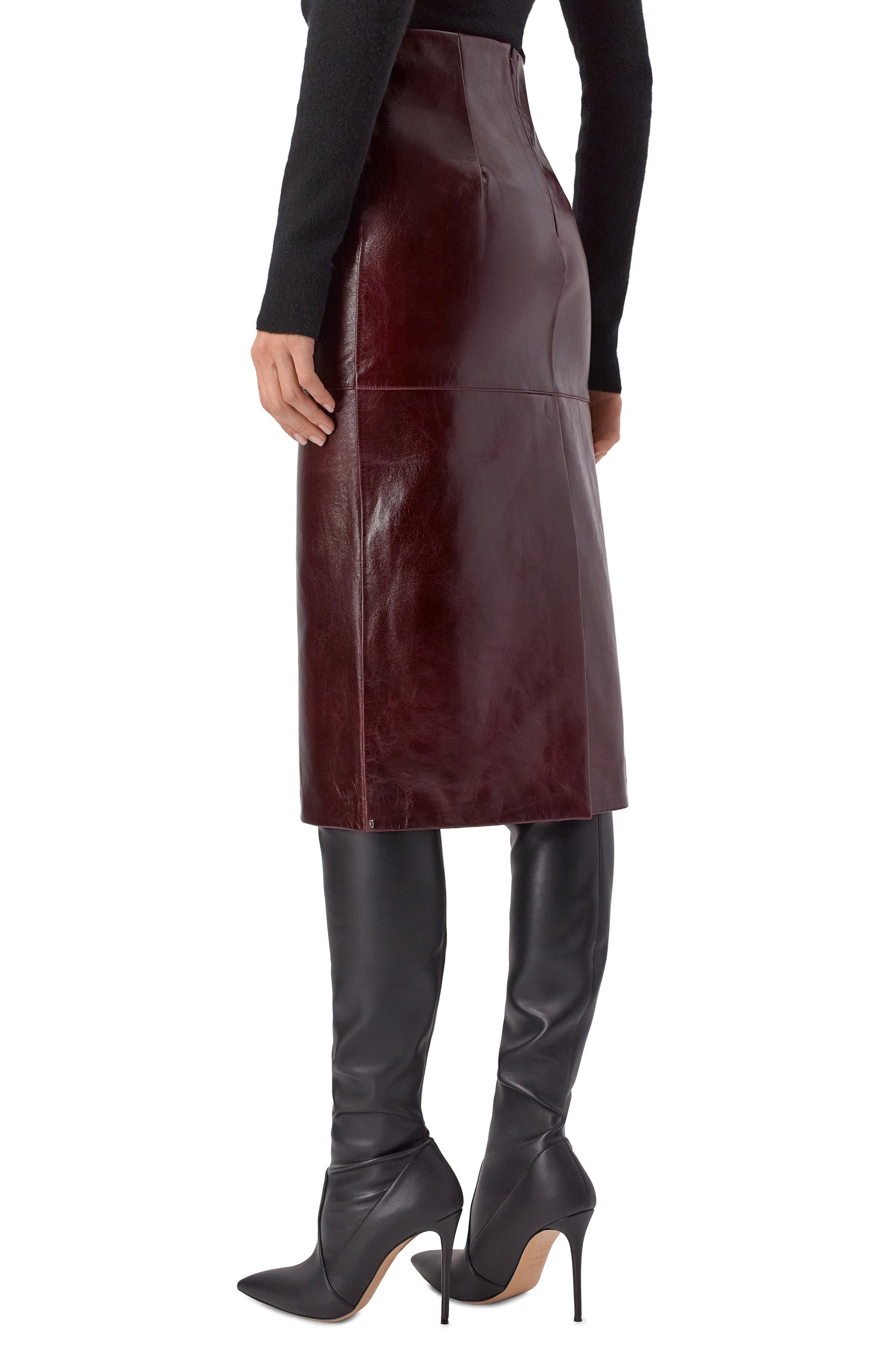 Кожаная юбка SPORTMAX, арт. AFA, фото 4