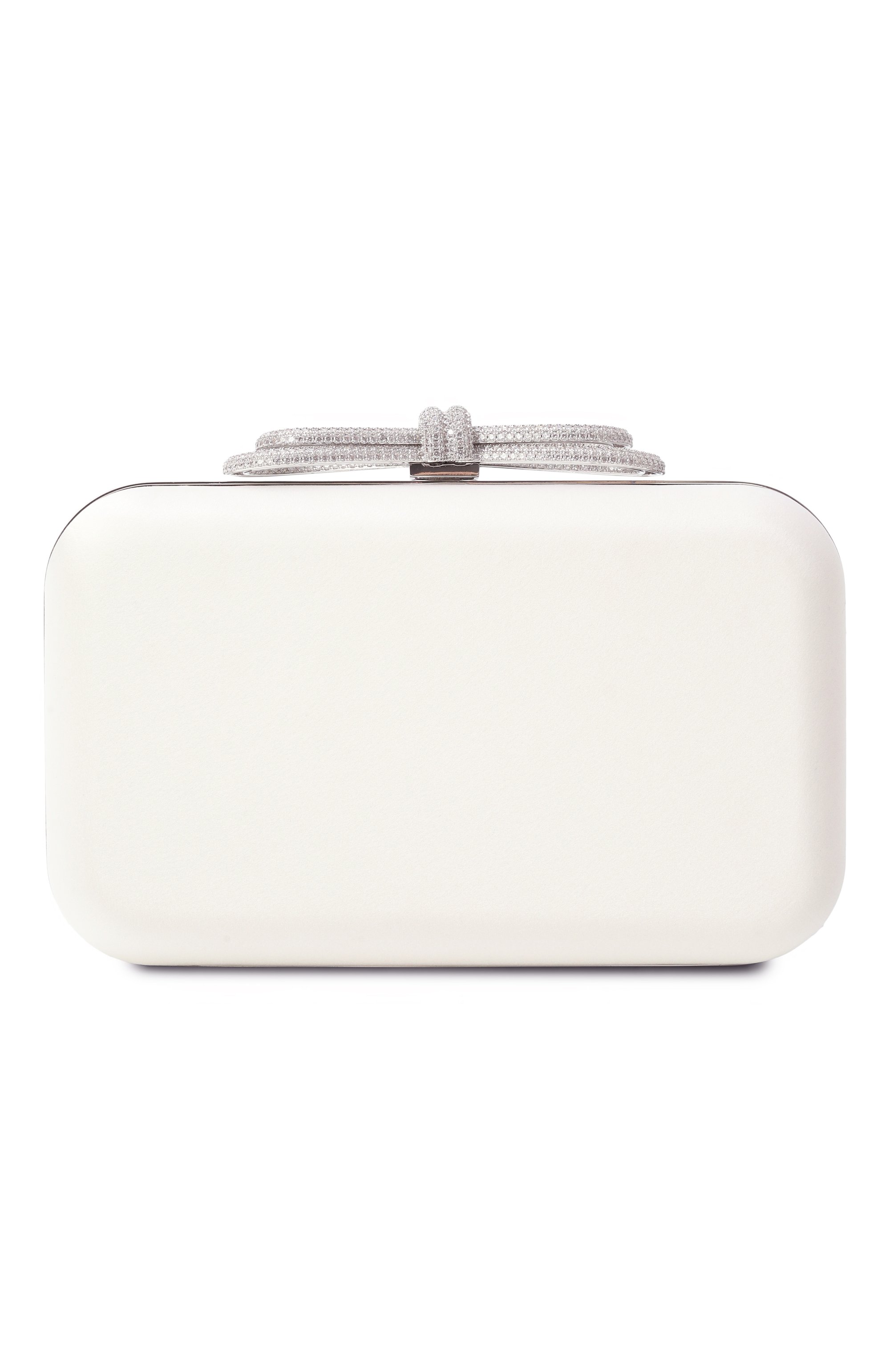 Клатч double bow small MACH & MACH белого цвета по цене 138500 руб., арт. MMCB-BG0002-CRP-WHT, фото 6 Клатч double bow small MACH & MACH, арт. MMCB-BG0002-CRP-WHT, фото 6