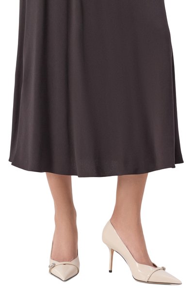 Лакированные туфли keari 85 JIMMY CHOO кремового цвета по цене 99000 руб., арт. KEARI85FS0, фото 2 Лакированные туфли keari 85 JIMMY CHOO, арт. KEARI85FS0, фото 2