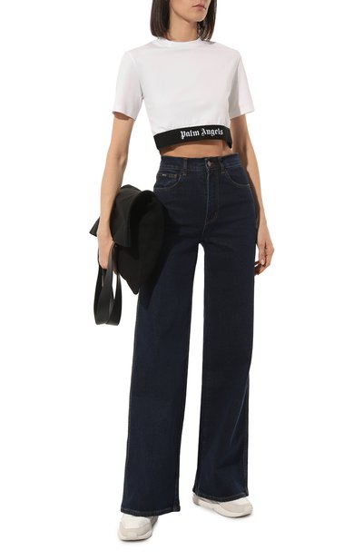 Хлопковая футболка PALM ANGELS, арт. PWAA051F22JER0010101, фото 2