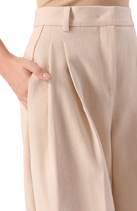 Хлопковые брюки The Andamane T190471F/TNC188 Бежевый  T190471F/TNC188 Фото 5