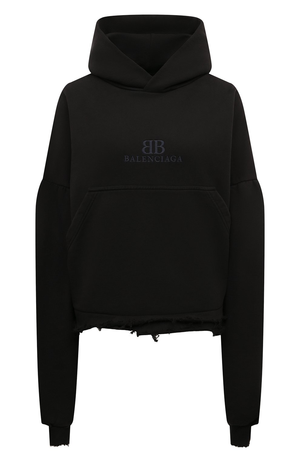 Хлопковое худи BALENCIAGA черного цвета по цене 132000 руб., арт. 783397/TQVS9, фото 1 Хлопковое худи BALENCIAGA, арт. 783397/TQVS9, фото 1