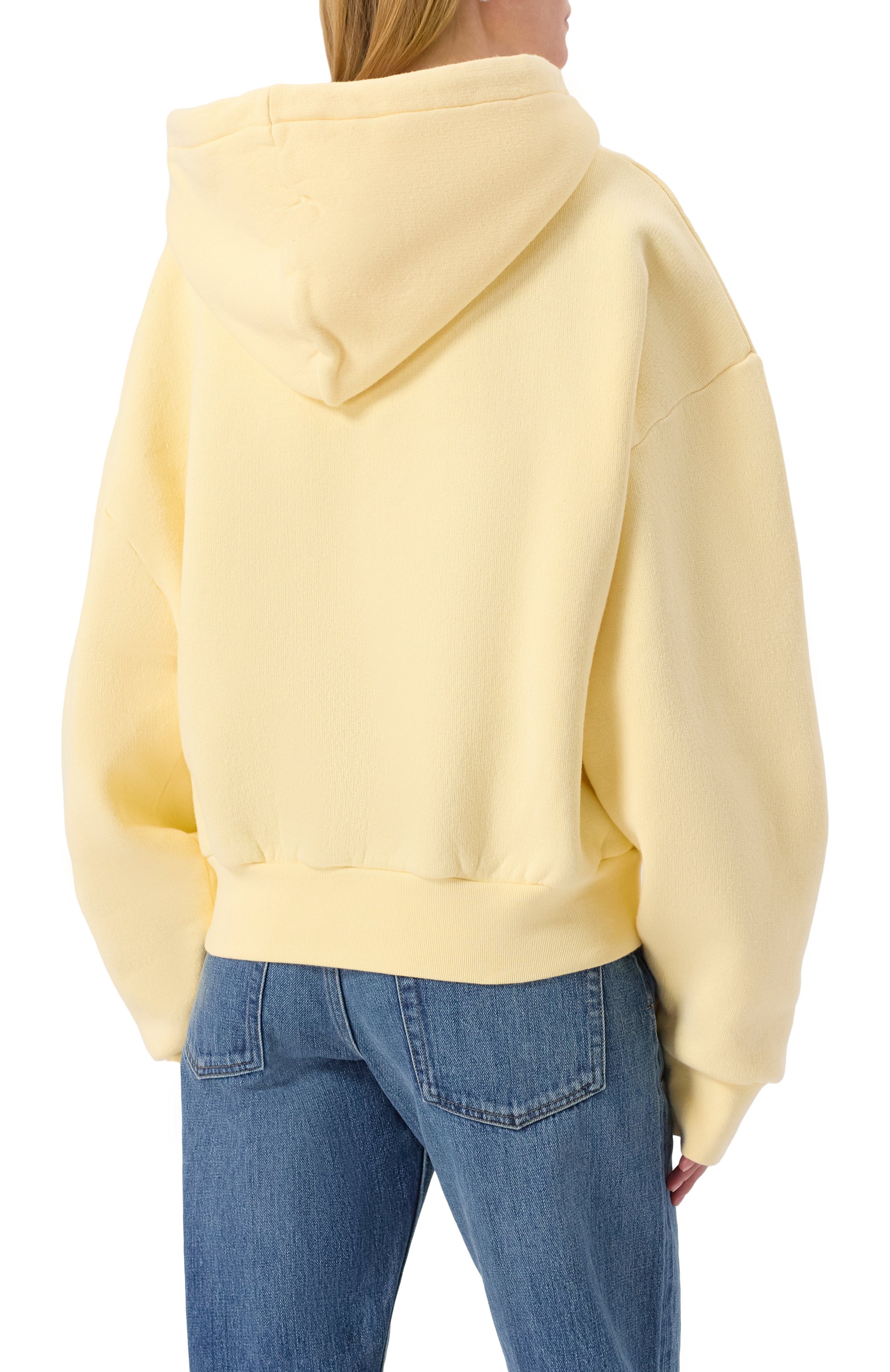 Хлопковое худи JACQUEMUS желтого цвета по цене 54850 руб., арт. 25E251JS217, фото 4 Хлопковое худи JACQUEMUS, арт. 25E251JS217, фото 4