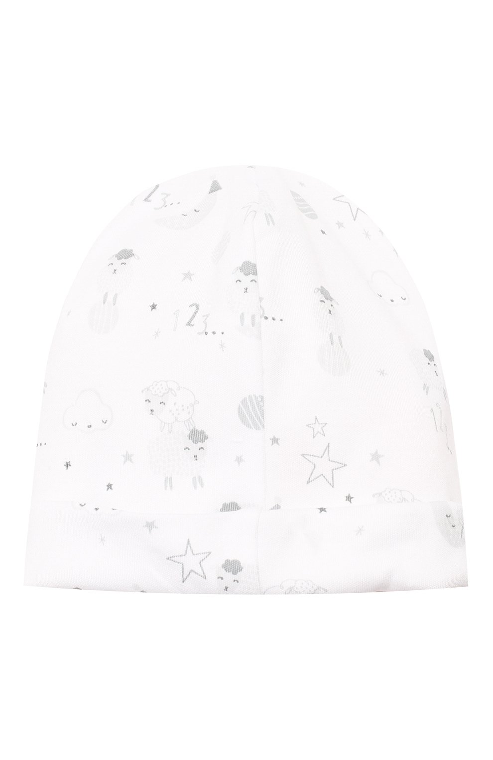 Хлопковая шапка KISSY KISSY серого цвета по цене 1500 руб., арт. KN502196N, фото 2 Хлопковая шапка KISSY KISSY, арт. KN502196N, фото 2