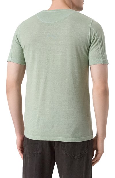 Футболка из хлопка и льна 120% LINO, арт. 32ALIM7186/G308/S01, фото 4