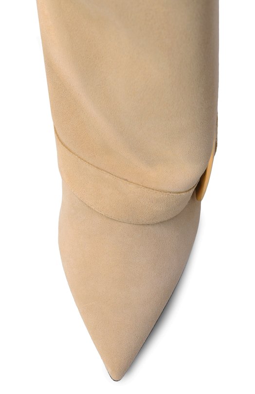 Замшевые сапоги Anthem 75 Balmain GN1TA143/LCTA Бежевый  GN1TA143/LCTA Фото 6