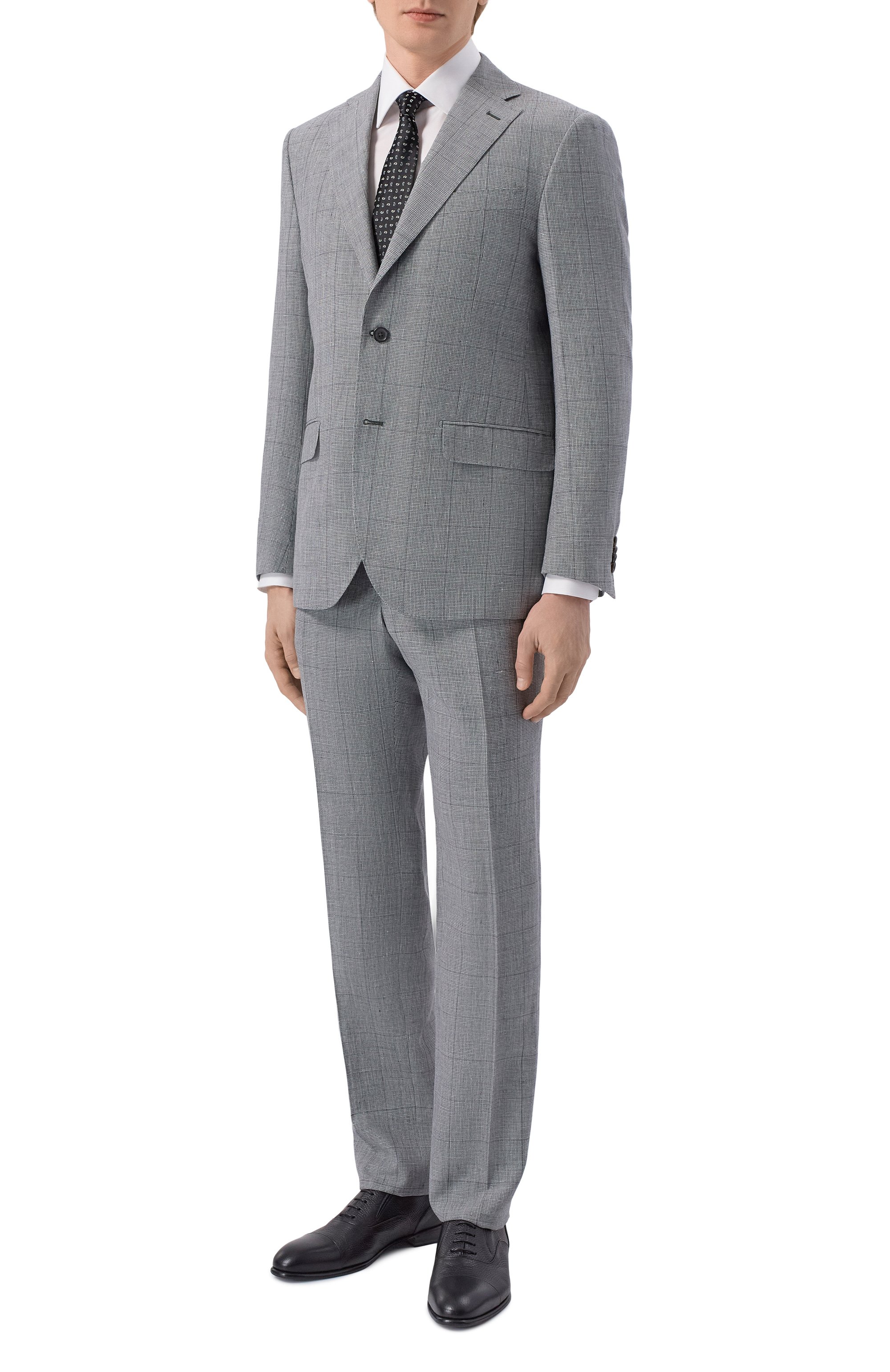 Костюм изо льна и шерсти CORNELIANI, арт. 27X008/2717215_SET, фото 1