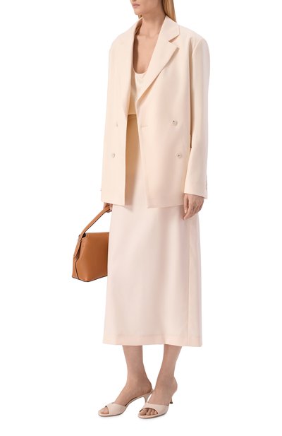 Шерстяной жакет LOULOU DE SAISON кремового цвета по цене 54550 руб., арт. D0NAU LDS, фото 2 Шерстяной жакет LOULOU DE SAISON, арт. D0NAU LDS, фото 2