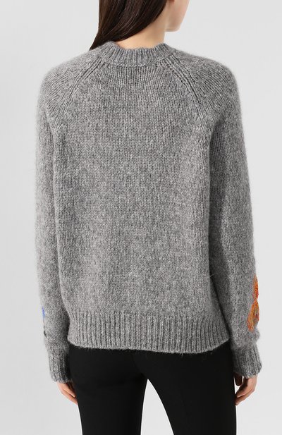 Шерстяной свитер STELLA MCCARTNEY серого цвета по цене 64700 руб., арт. 577397/S2107, фото 4 Шерстяной свитер STELLA MCCARTNEY, арт. 577397/S2107, фото 4