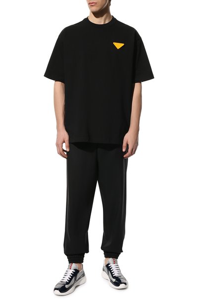 Комбинированные кроссовки PRADA, арт. 4E3400-ASZ-F0FJT, фото 2