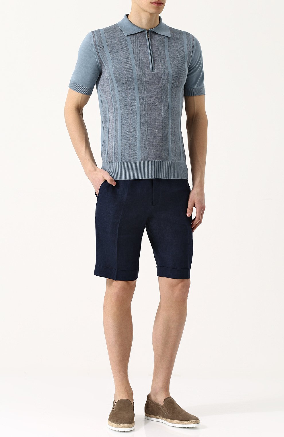 Льняные бермуды с карманами BRIONI, арт. RPL700/P6114/LERICI, фото 2