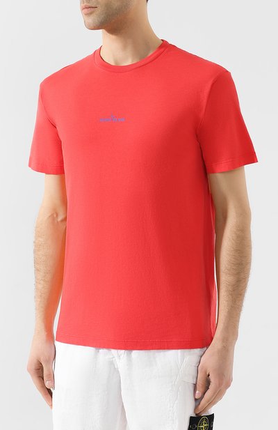 Хлопковая футболка STONE ISLAND, арт. 70152NS83, фото 3