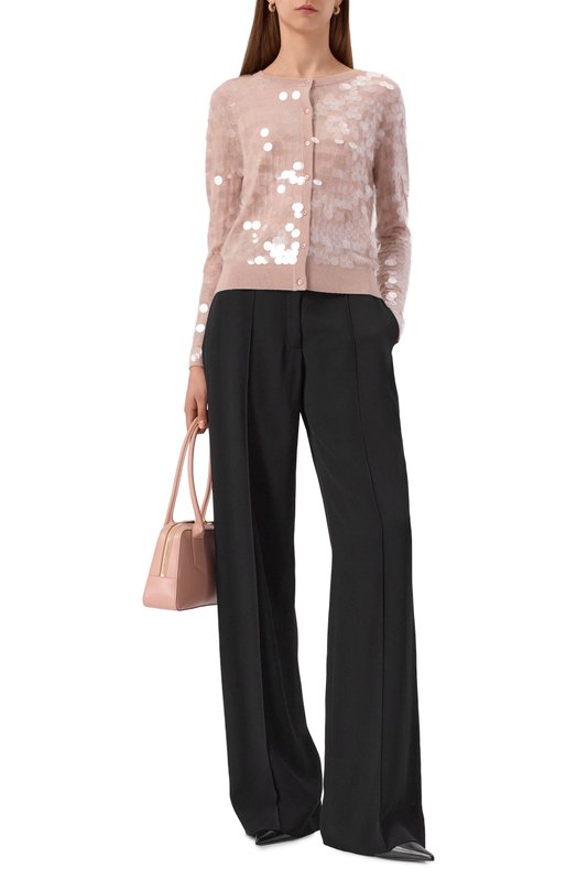 Шерстяной кардиган Max Mara Studio NECT0N Розовый  NECT0N Фото 2