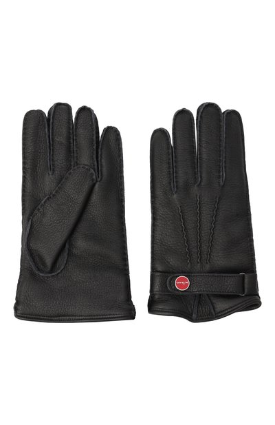 Кожаные перчатки KITON черного цвета по цене 85800 руб., арт. UGU023K0217H01, фото 3 Кожаные перчатки KITON, арт. UGU023K0217H01, фото 3