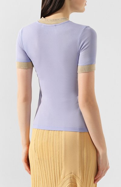 Футболка ACNE STUDIOS голубого цвета по цене 19550 руб., арт. AL0065, фото 4 Футболка ACNE STUDIOS, арт. AL0065, фото 4