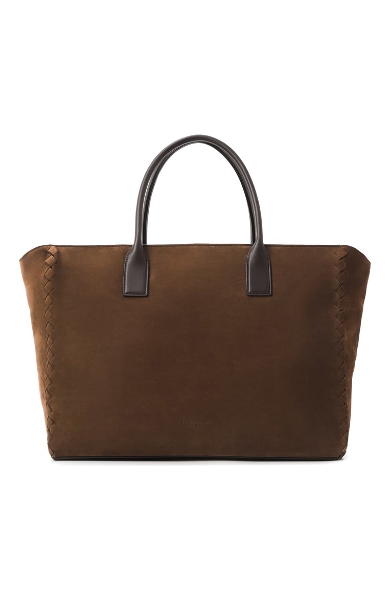 Мужская сумка cabat large BOTTEGA VENETA коричневого цвета, арт. 806465 V39Z4 | Фото 1 (Размер: large; Материал: Натуральная кожа, Натуральная замша)