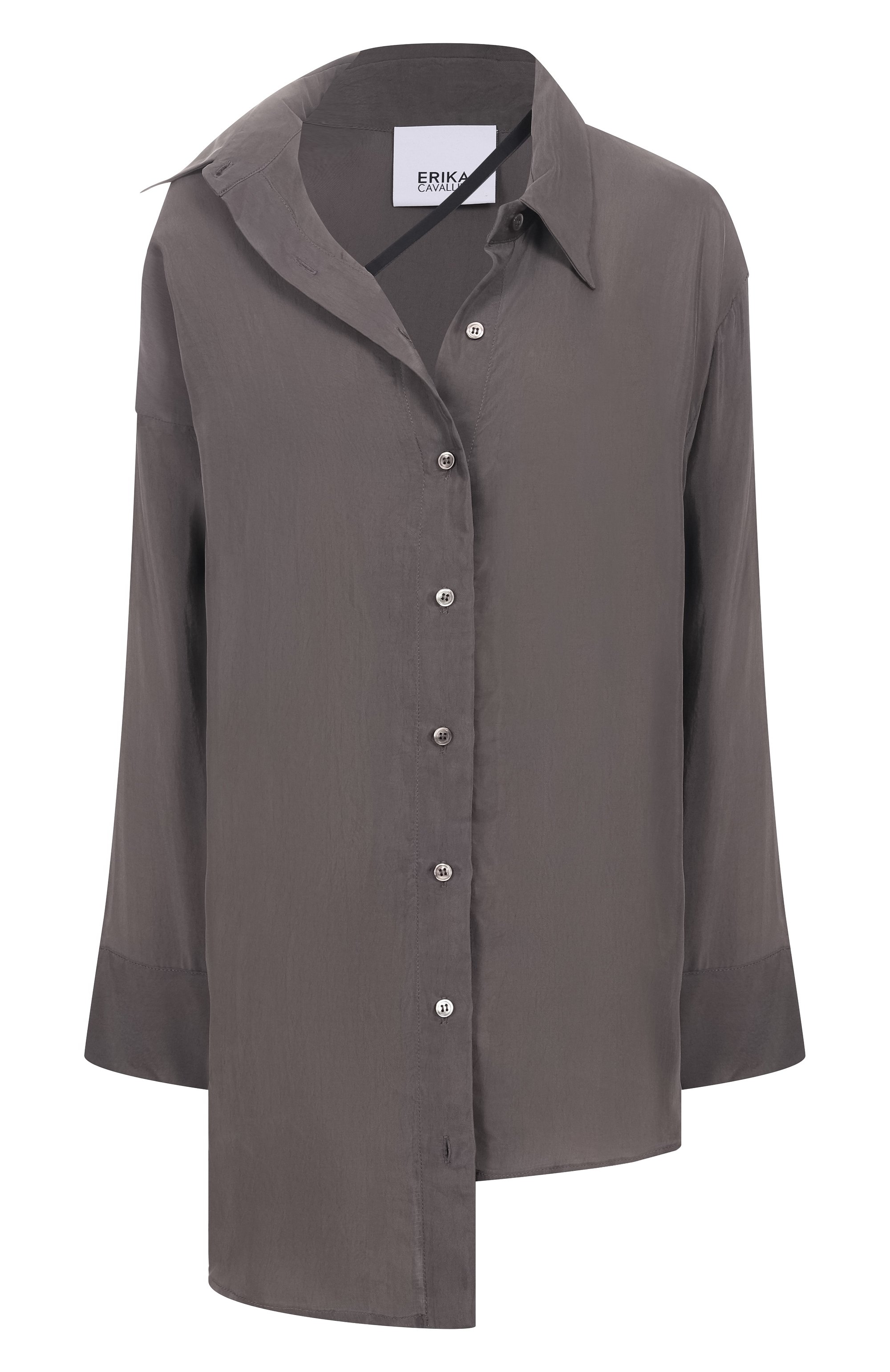 Рубашка ERIKA CAVALLINI серого цвета по цене 59850 руб., арт. P5WP06, фото 1 Рубашка ERIKA CAVALLINI, арт. P5WP06, фото 1