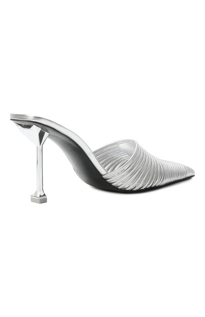 Кожаные мюли chromed NAKED WOLFE, арт. CHR0MED/LEATHER, фото 5