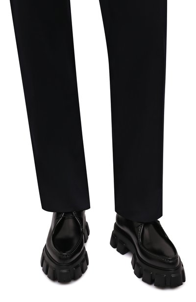 Кожаные дерби PRADA, арт. 2EE361-B4L-F0002, фото 3