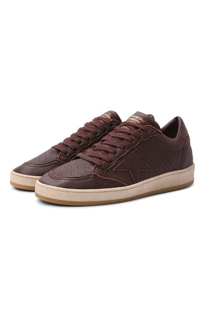 Женские кожаные кеды ball star GOLDEN GOOSE DELUXE BRAND, арт. GWF00117.F008888