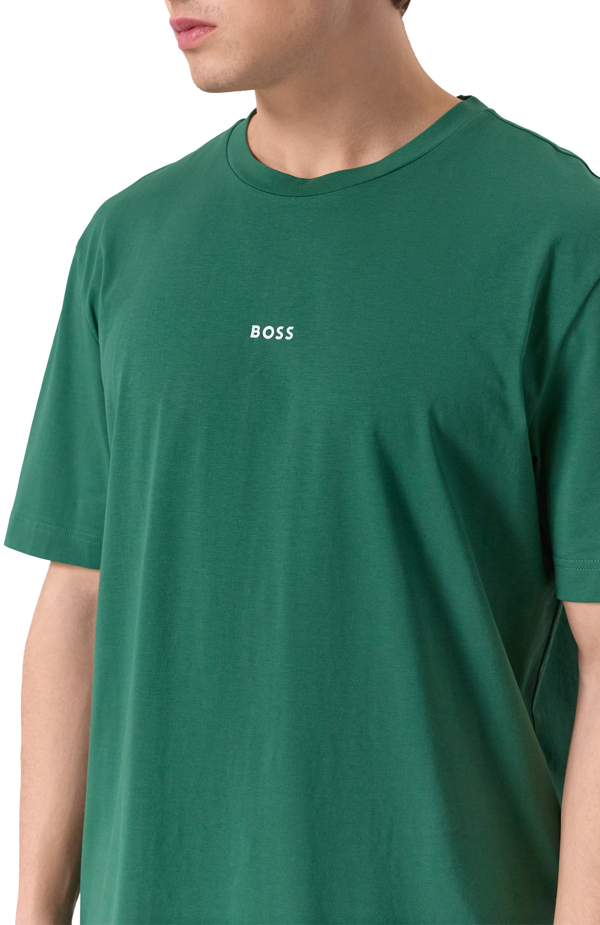 Хлопковая футболка BOSS ORANGE, арт. 50473278, фото 5