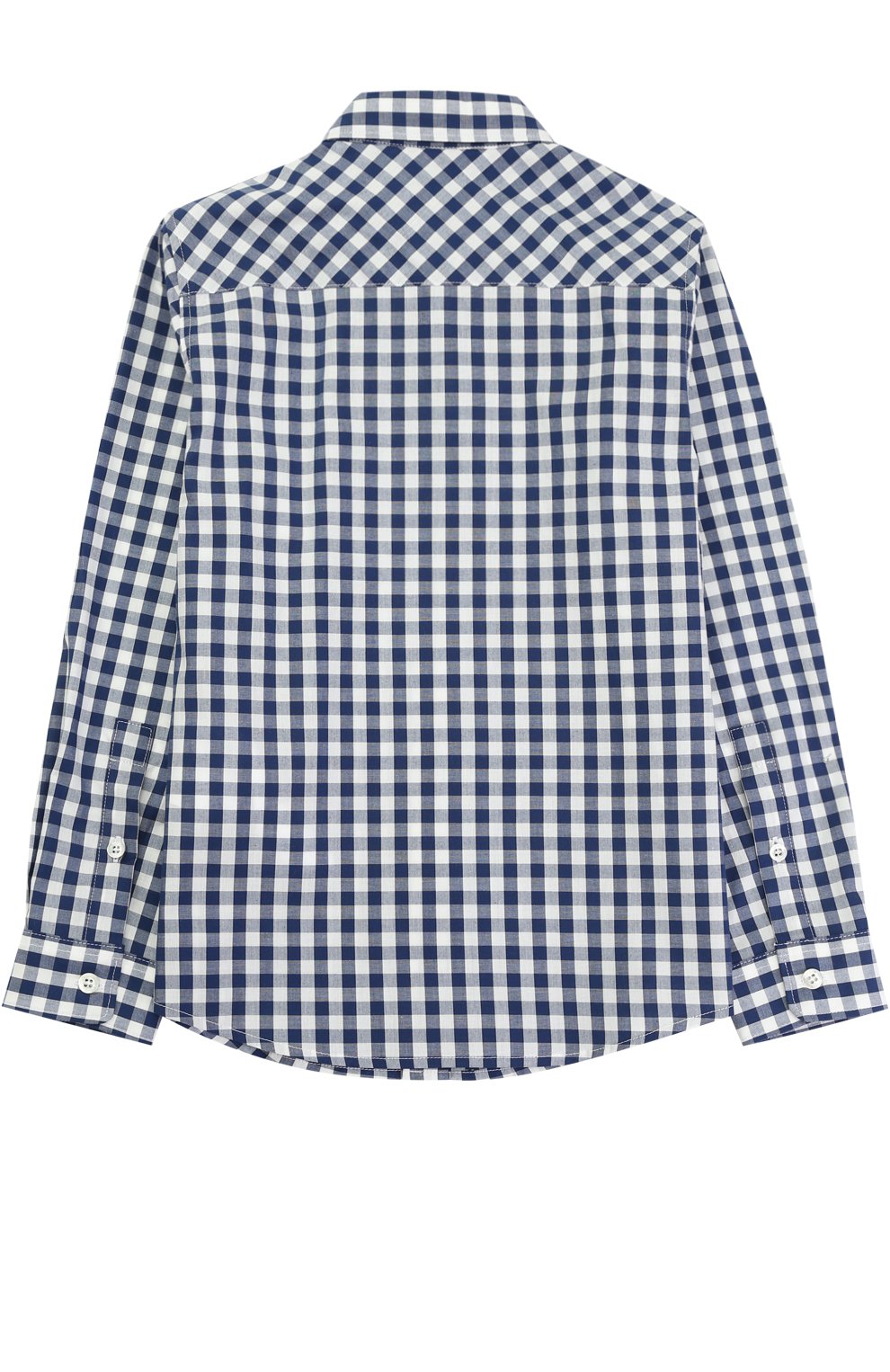 Хлопковая рубашка в клетку с накладным карманом и нашивкой GUCCI, арт. 452296/XB193, фото 2