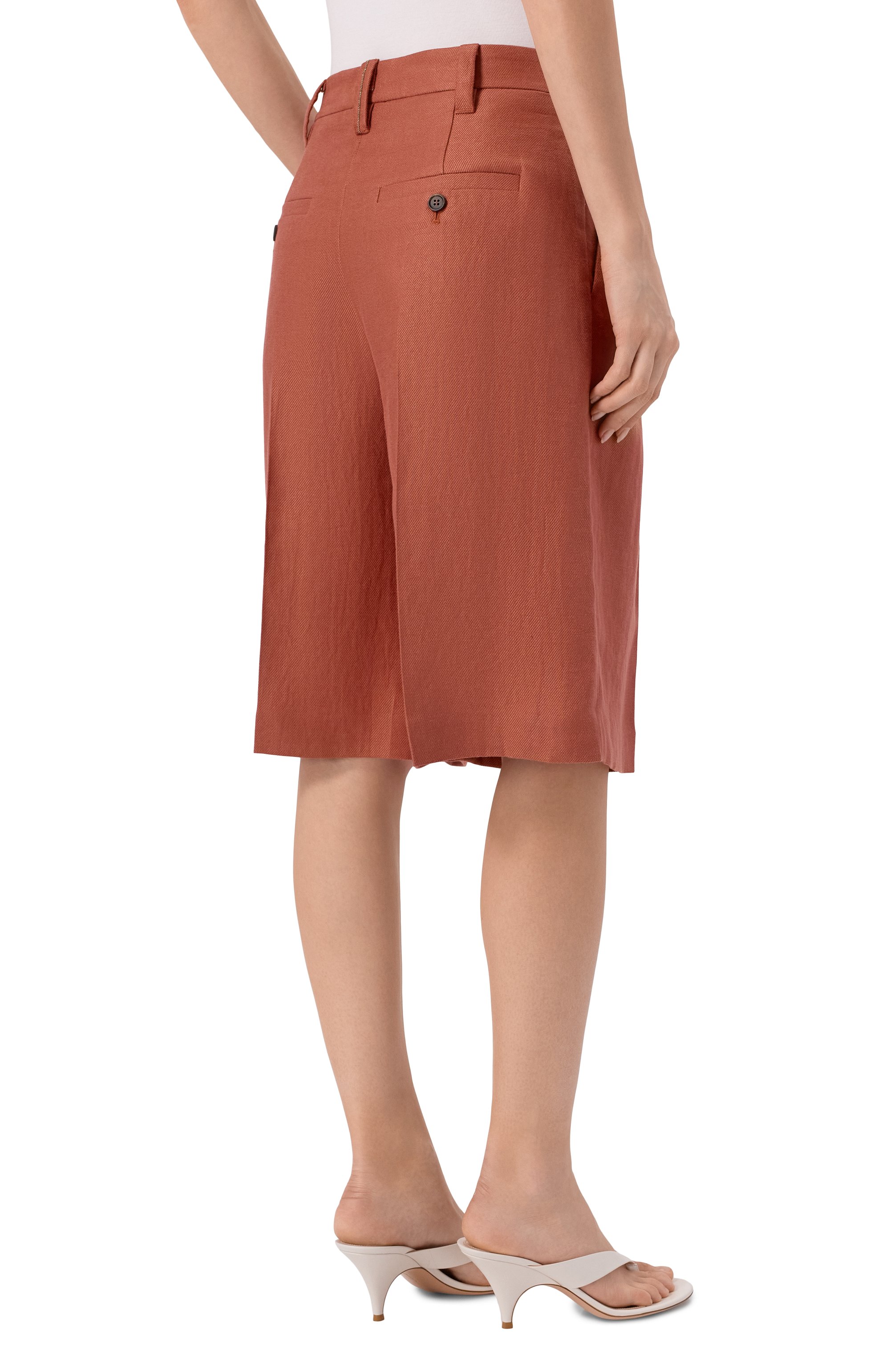 Льняные шорты BRUNELLO CUCINELLI, арт. MH527P9183, фото 4