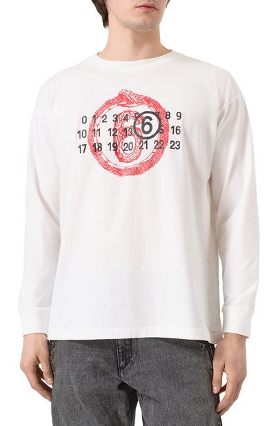 Хлопковый лонгслив MM6, арт. SH2GC0021/S24312, фото 3