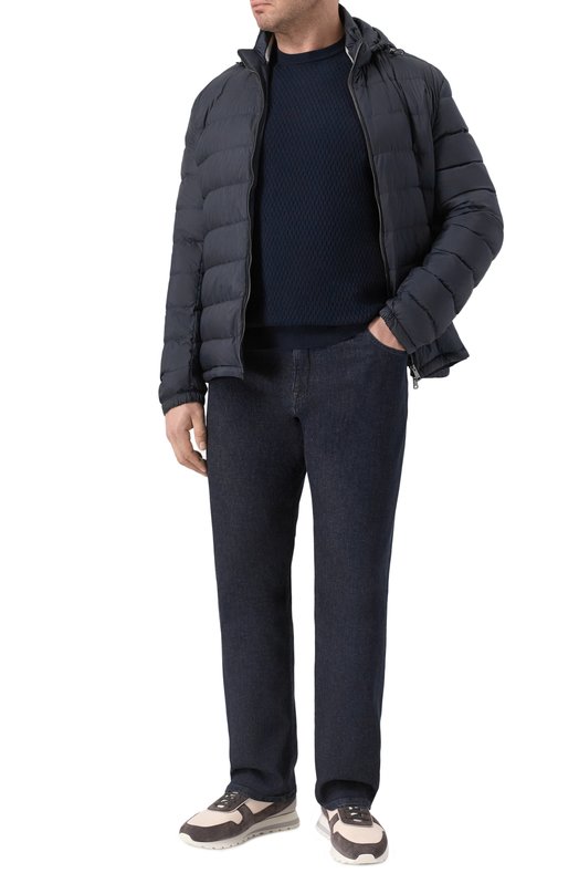 Хлопковый джемпер Cortigiani 4AS120 Синий  4AS120 Фото 2