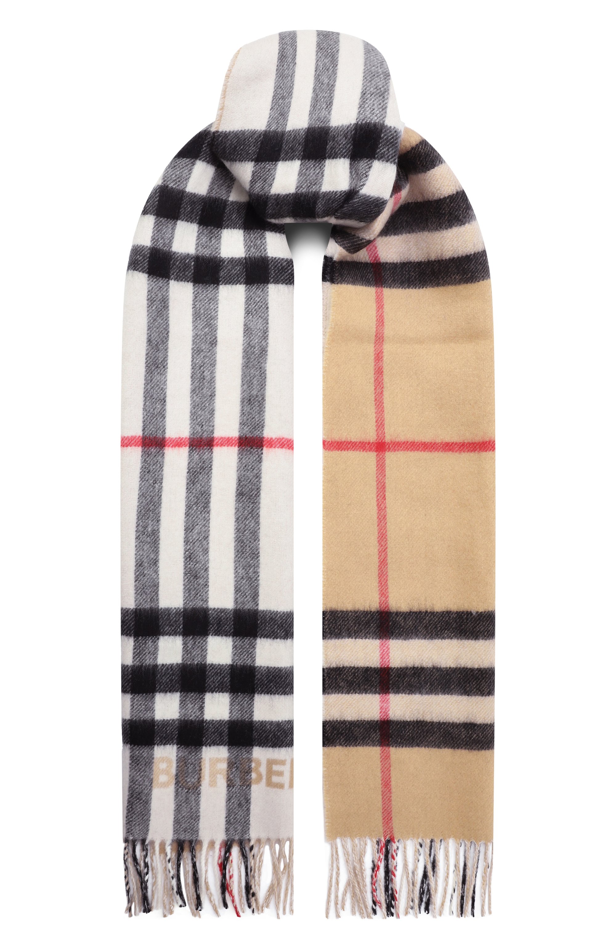 Кашемировый шарф BURBERRY бежевого цвета по цене 84700 руб., арт. 8059280, фото 1 Кашемировый шарф BURBERRY, арт. 8059280, фото 1