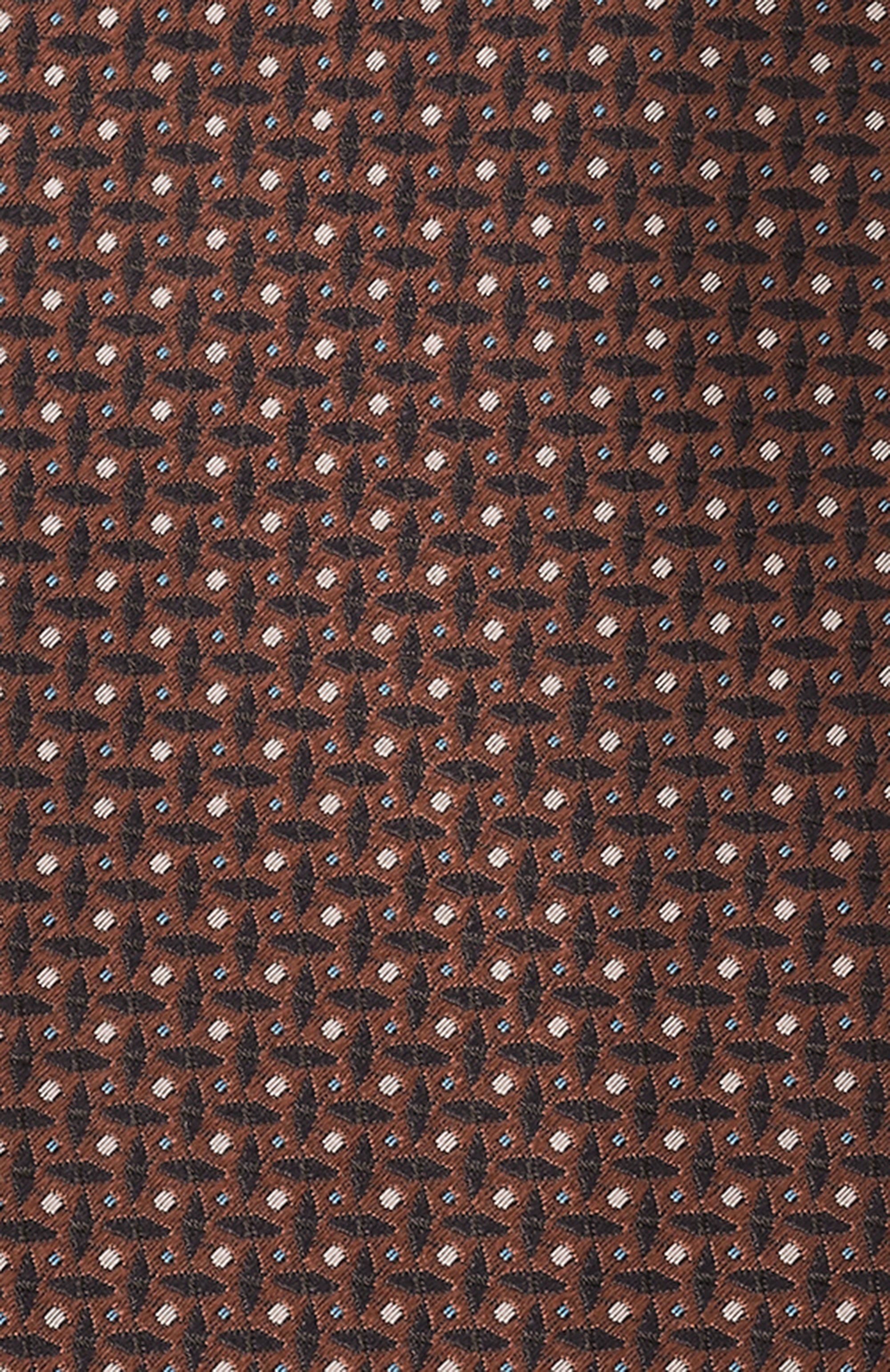 Шелковый галстук CANALI коричневого цвета по цене 19950 руб., арт. 18/HJ04237, фото 4 Шелковый галстук CANALI, арт. 18/HJ04237, фото 4