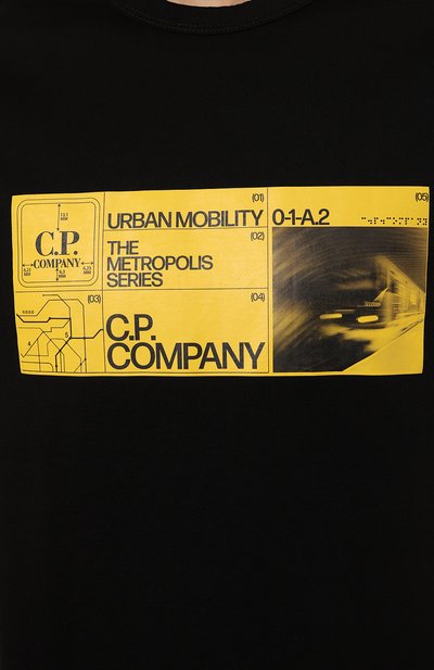 Хлопковая футболка C.P. COMPANY, арт. 16CLTS045A006370W, фото 5