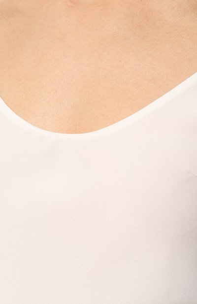 Шелковый топ CHAPURIN белого цвета по цене 38000 руб., арт. TP/19442/27878-м/SS23, фото 5 Шелковый топ CHAPURIN, арт. TP/19442/27878-м/SS23, фото 5