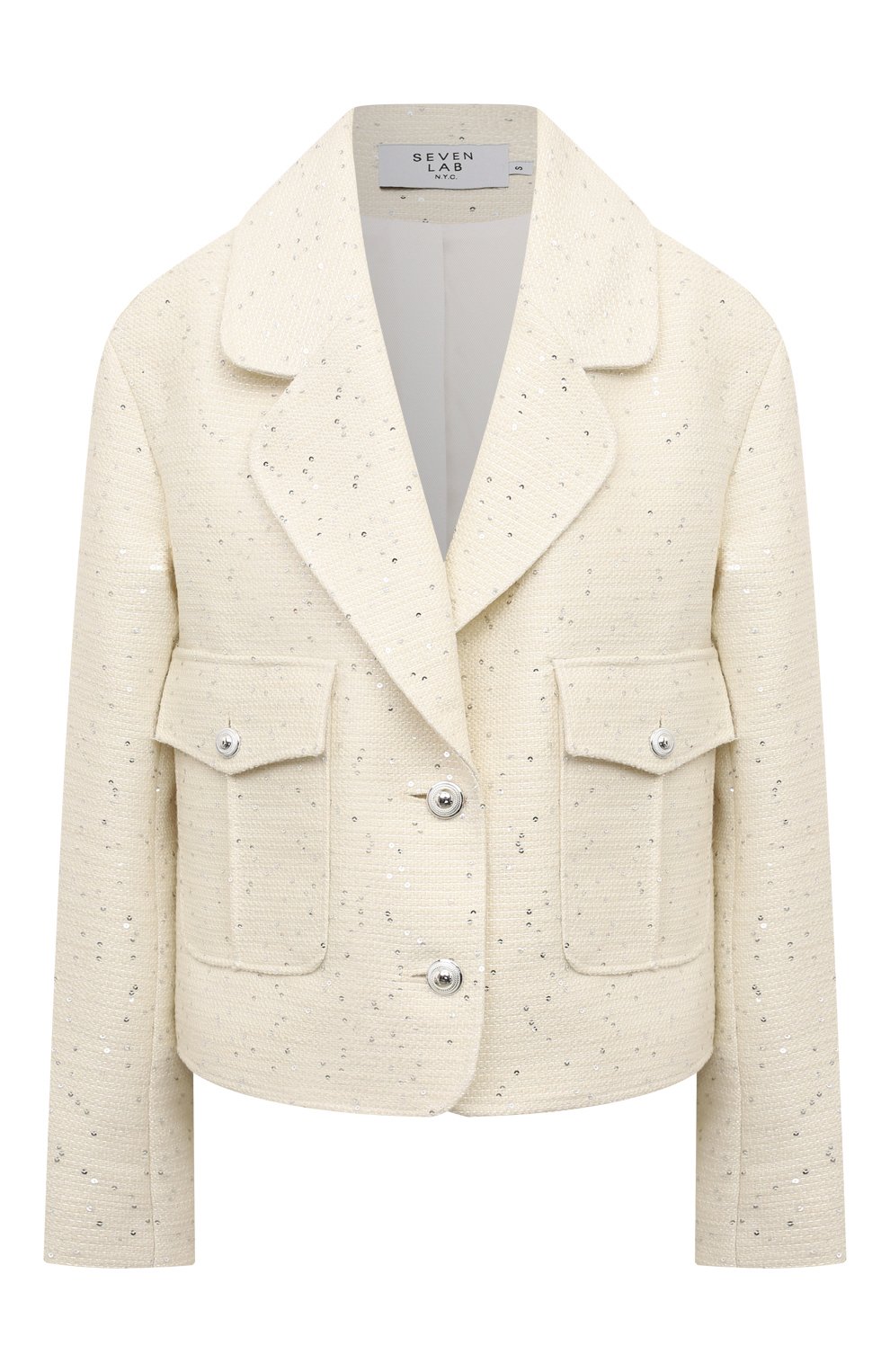 Твидовый жакет с отделкой пайетками SEVEN LAB, арт. SJT.42.103.473, фото 1