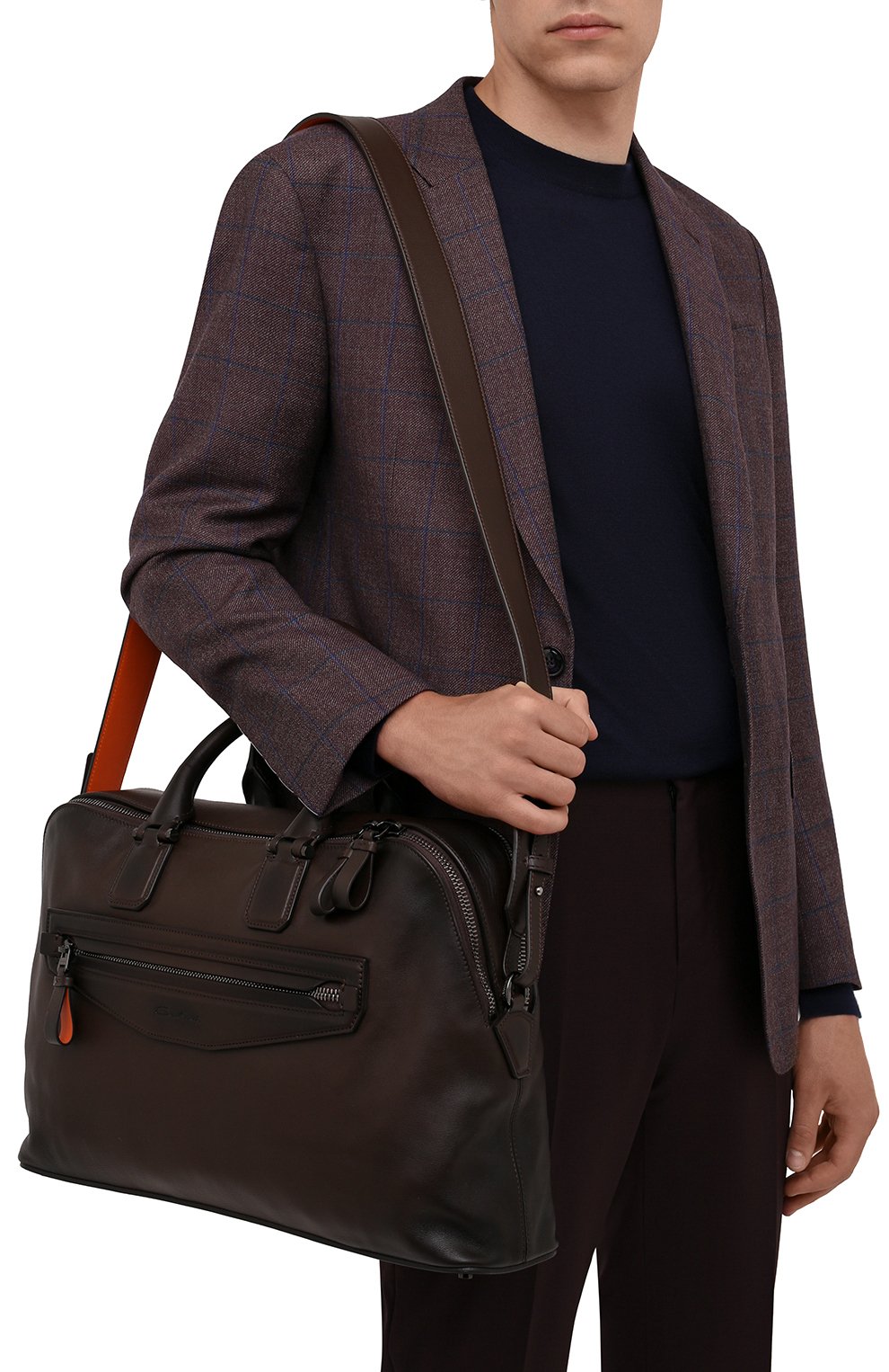 Кожаная сумка для ноутбука SANTONI, арт. UIBBA2109LI-GGTQT50, фото 5