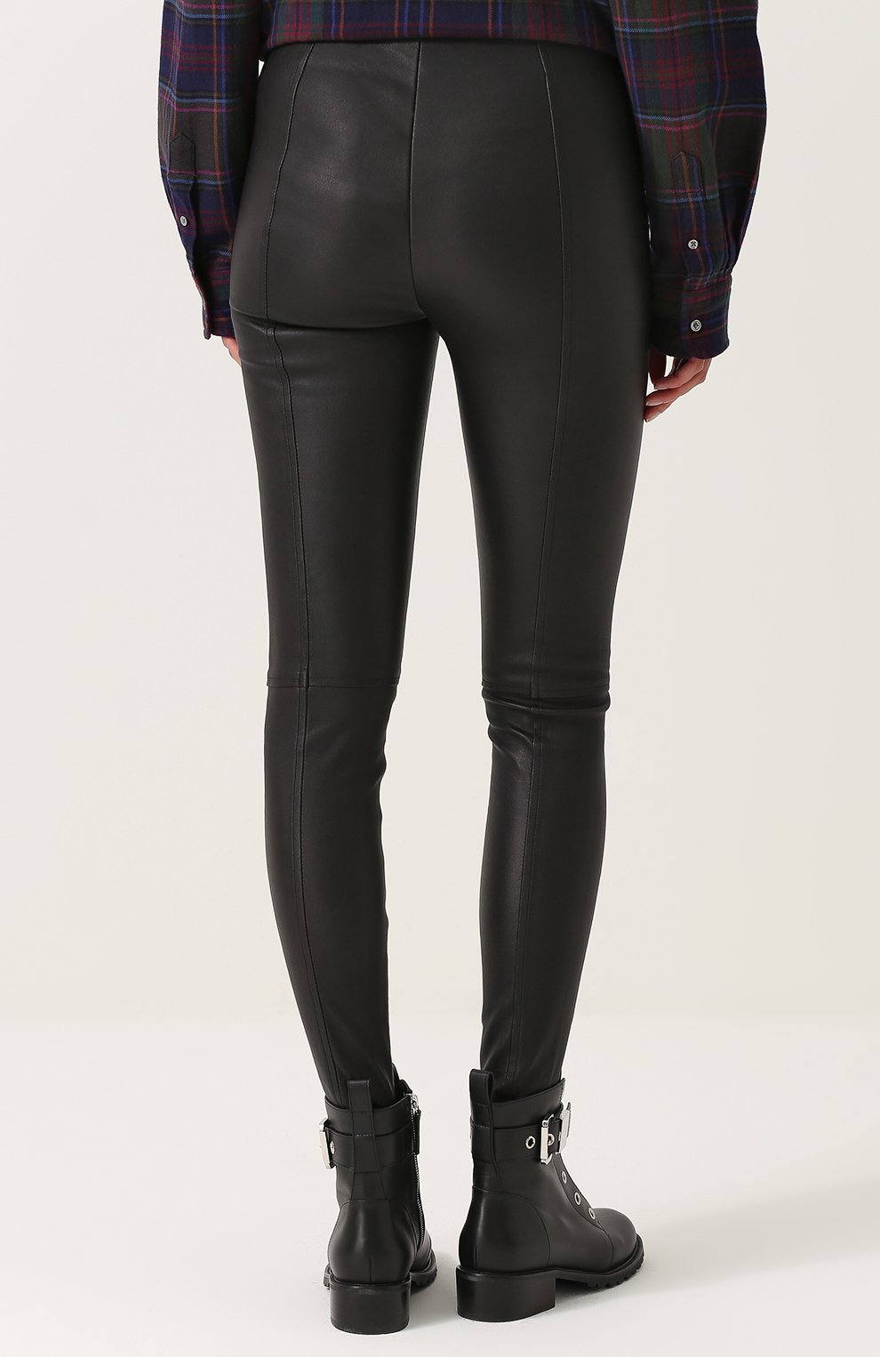 Кожаные брюки-скинни POLO RALPH LAUREN, арт. 211525227, фото 4