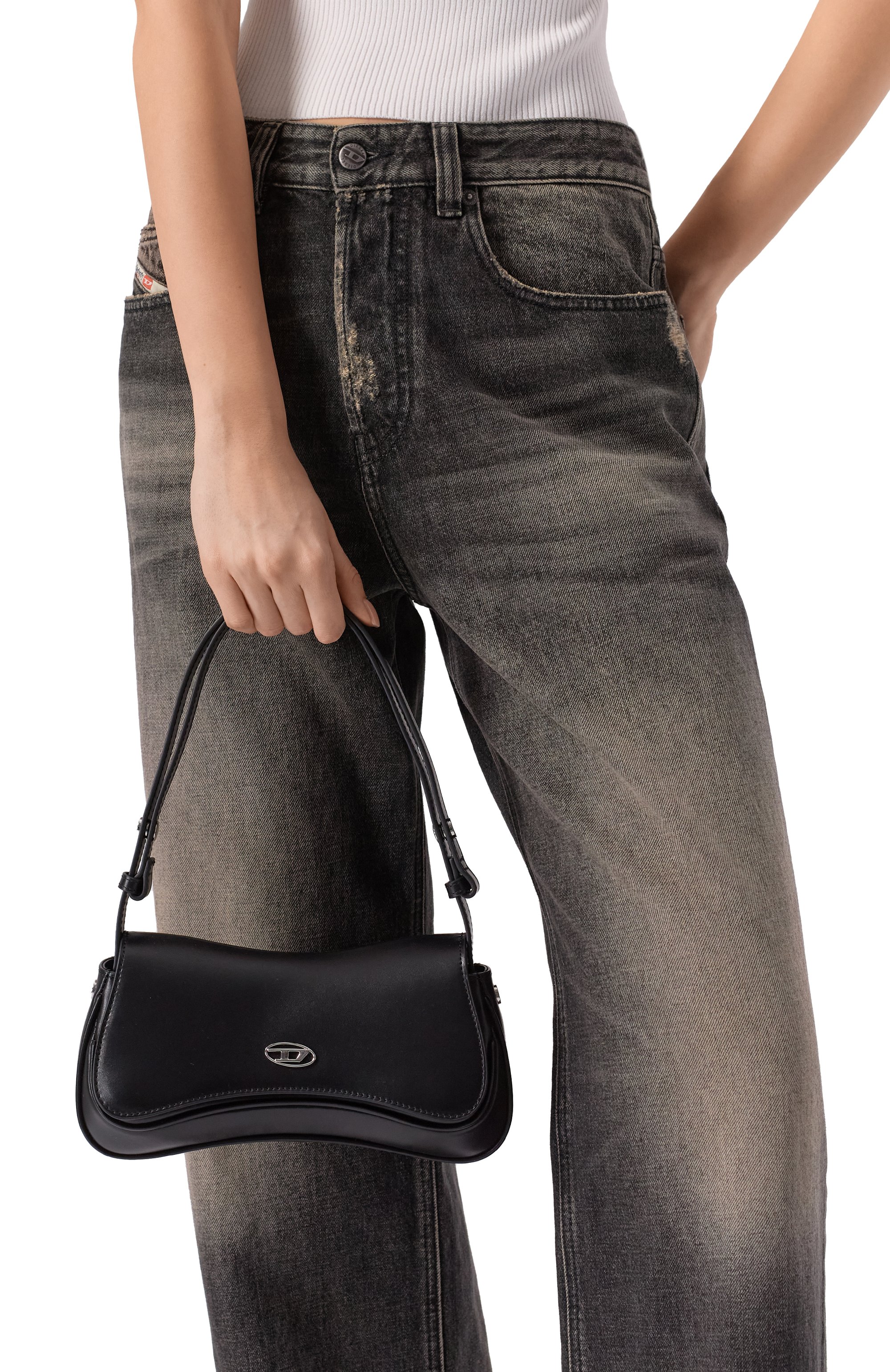 Сумка play DIESEL черного цвета по цене 51300 руб., арт. X10202/PR227, фото 2 Сумка play DIESEL, арт. X10202/PR227, фото 2