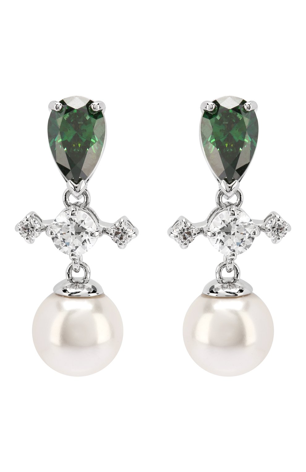 Серьги perfection drop SWAROVSKI серебряного цвета по цене 7980 руб., арт. 5489440, фото 1 Серьги perfection drop SWAROVSKI, арт. 5489440, фото 1